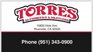 muffler shop riverside Torres Auto Repair & Muffler