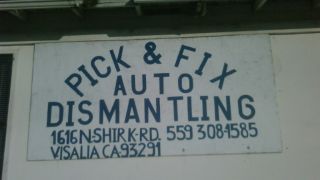 junkyard visalia Pick & Fix Auto Dismantling